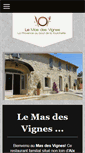 Mobile Screenshot of lemasdesvignes.fr